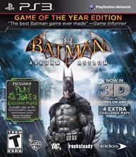 BATMAN: ARKHAM ASYLUM GAME OF THE YEAR EDITION 3D PS3
